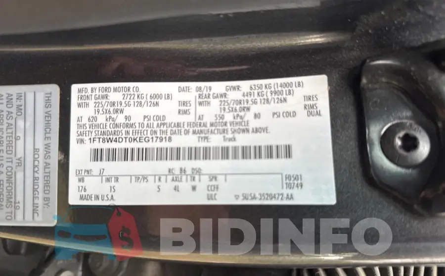 1FT8W4DT0KEG17918 Photo# 10