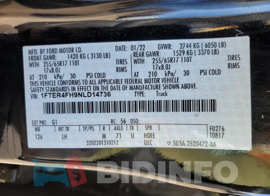 1FTER4FH9NLD14736 Photo# 12