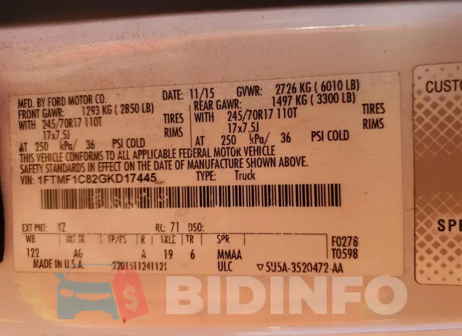 1FTMF1C82GKD17445 Photo# 12