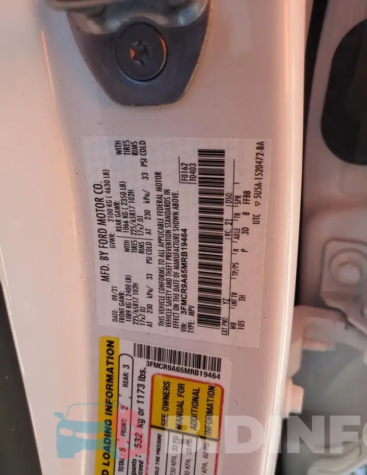 3FMCR9A65MRB19464 Photo# 13