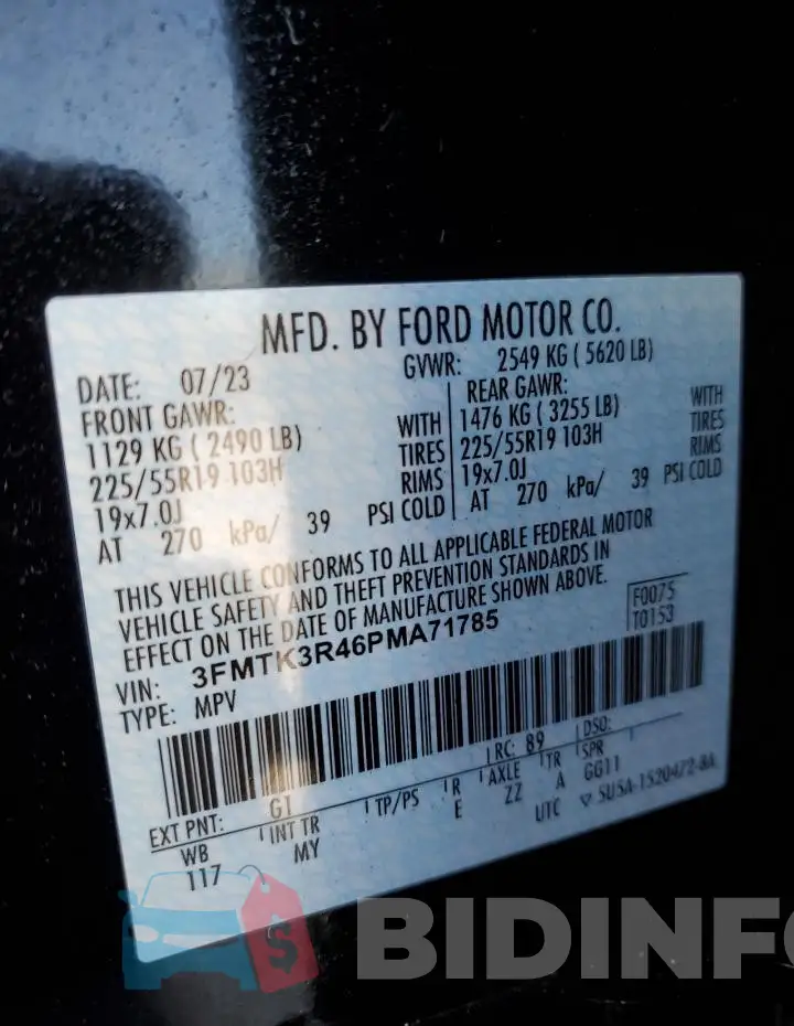 3FMTK3R46PMA71785 Photo# 13