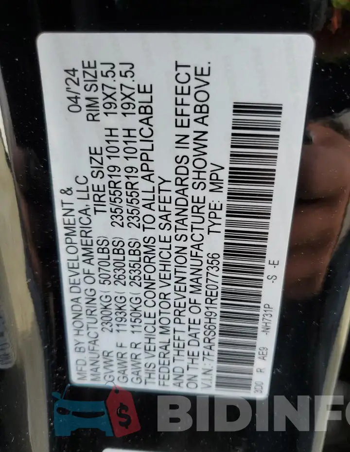 7FARS6H91RE077356 Photo# 13