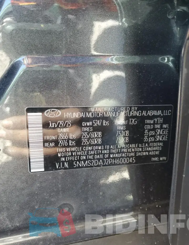 5NMS2DAJ2PH600045 Photo# 12