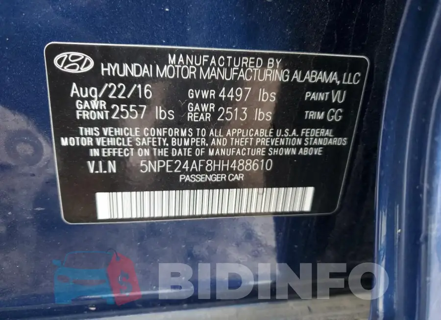 5NPE24AF8HH488610 Photo# 12