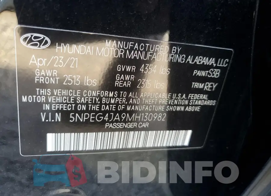 5NPEG4JA9MH130982 Photo# 12