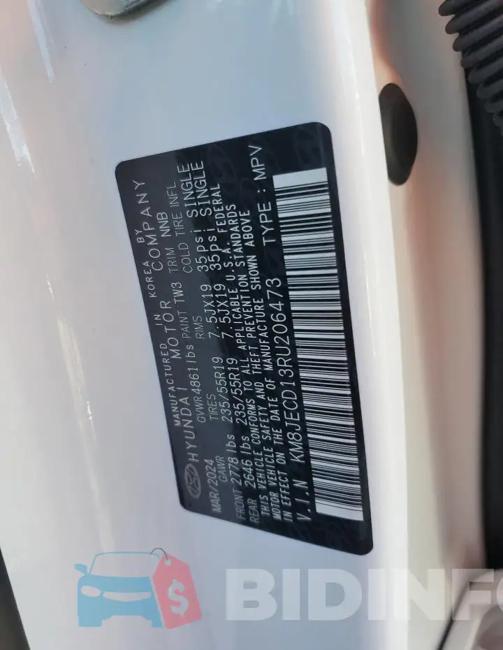 KM8JECD13RU206473 Photo# 13