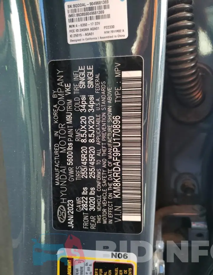 KM8KRDAF9PU170896 Photo# 13
