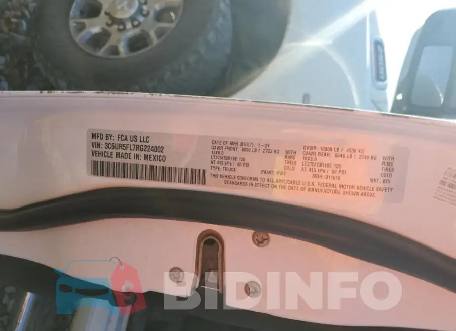 3C6UR5FL7RG224002 Photo# 13