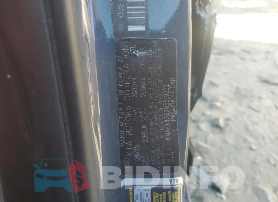 KNAFX4A63G5519232 Photo# 12