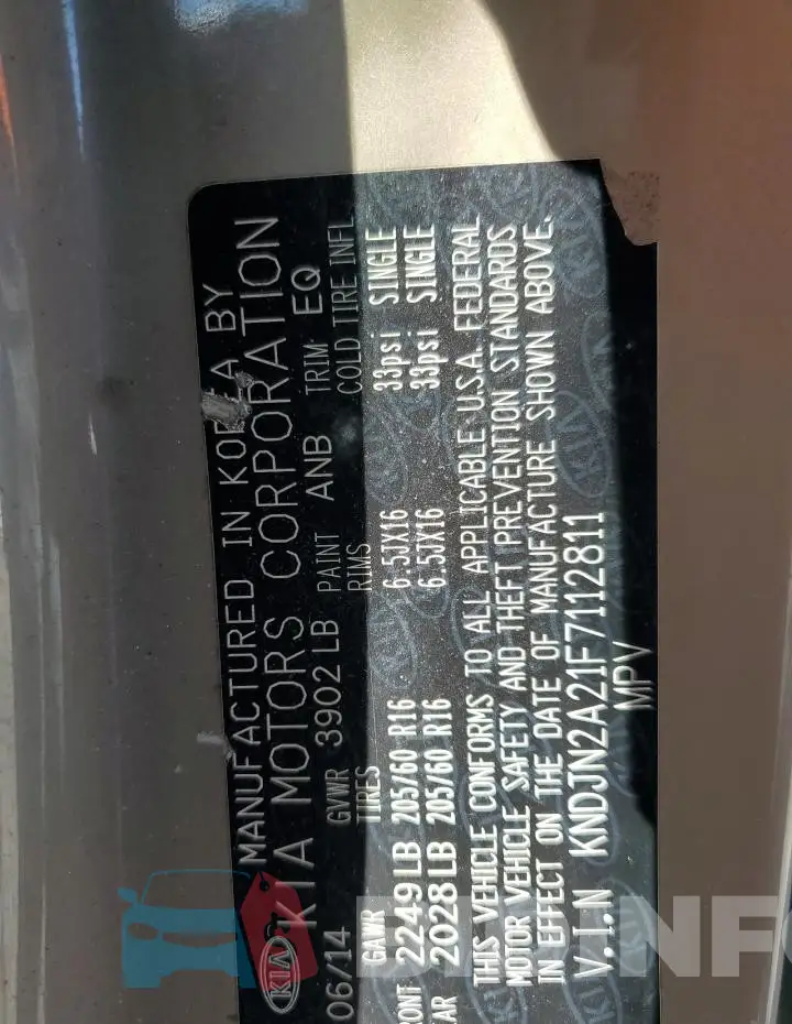KNDJN2A21F7112811 Photo# 14