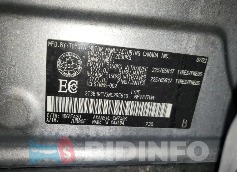 2T3B1RFV3NC295810 Photo# 13