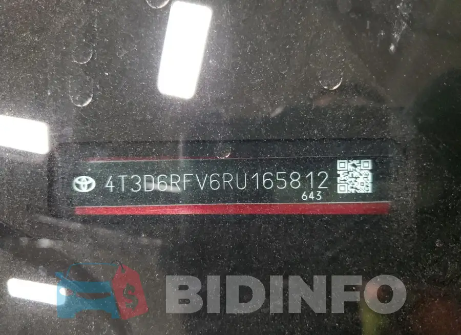 4T3D6RFV6RU165812 Photo# 13