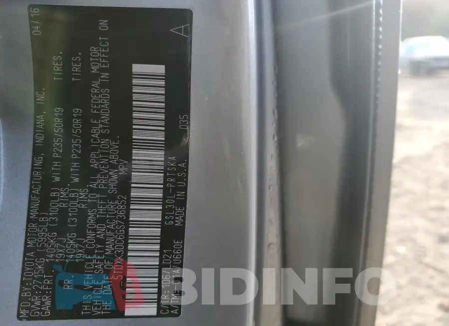 5TDXK3DC6GS736852 Photo# 13