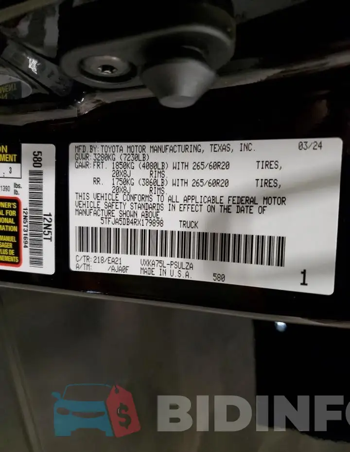 5TFJA5DB4RX179898 Photo# 12