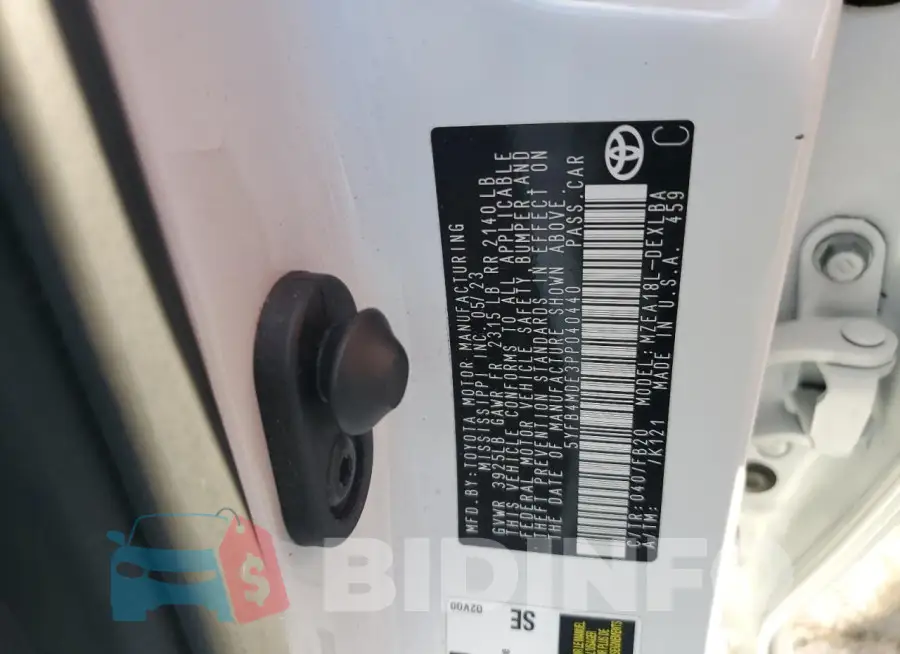 5YFB4MDE3PP040440 Photo# 12