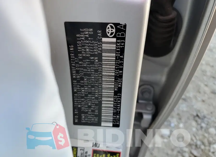 5YFBURHE9HP629873 Photo# 13