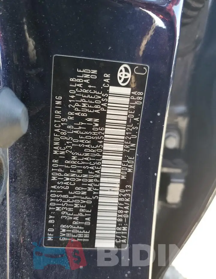 5YFEPRAE6LP054526 Photo# 12