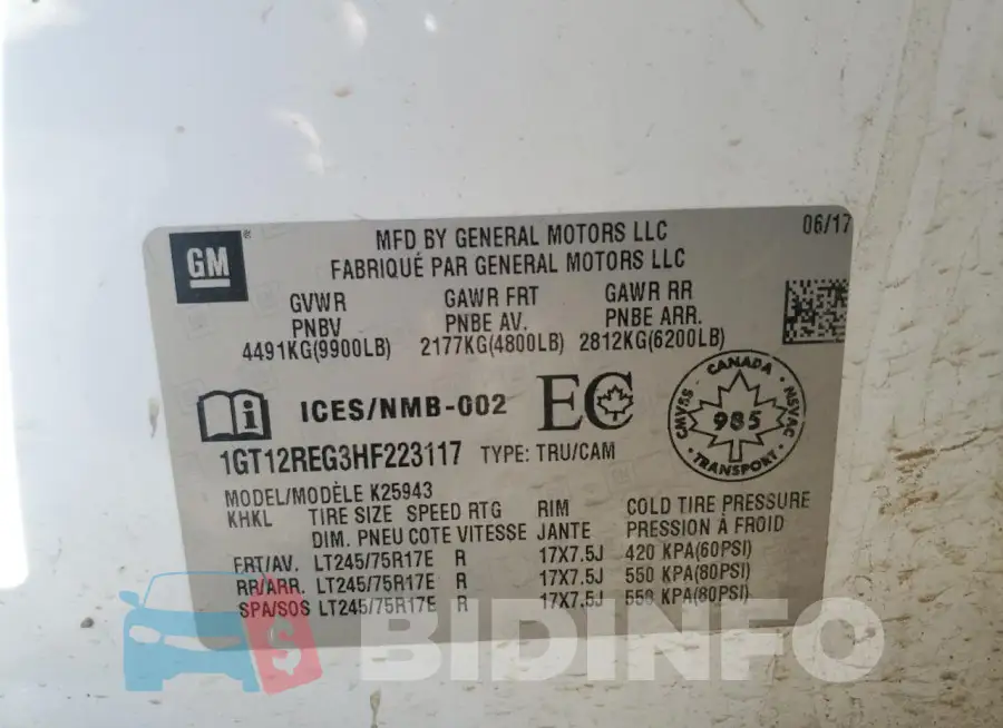 1GT12REG3HF223117 Photo# 12