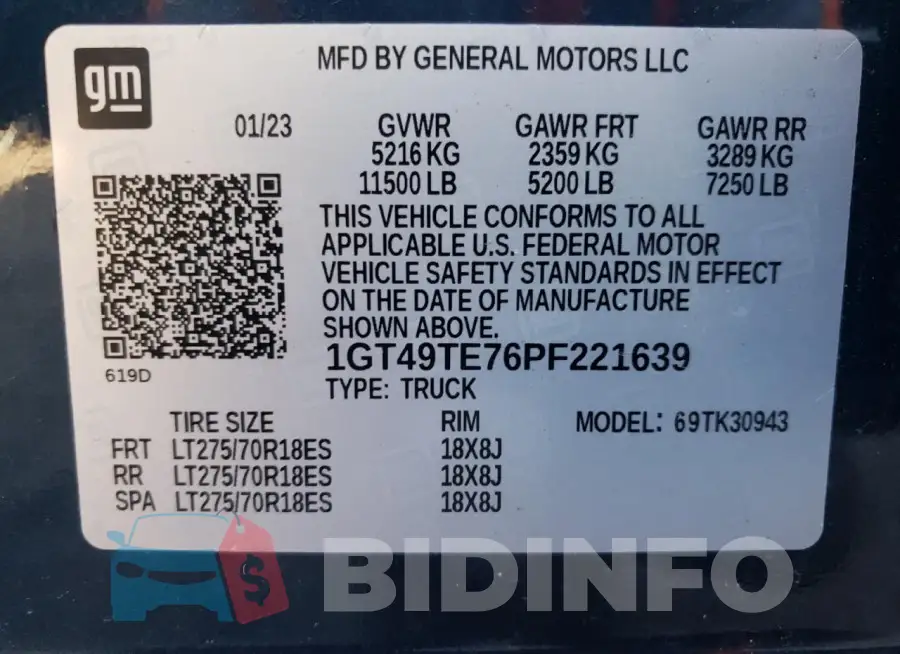 1GT49TE76PF221639 Photo# 12