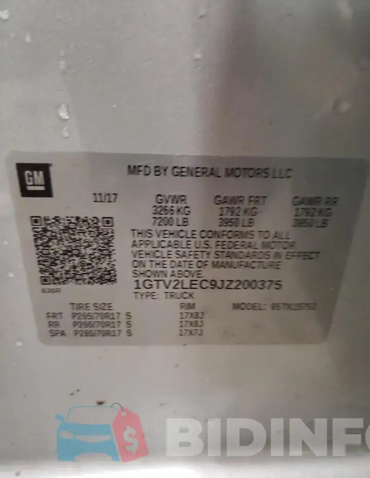 1GTV2LEC9JZ200375 Photo# 12