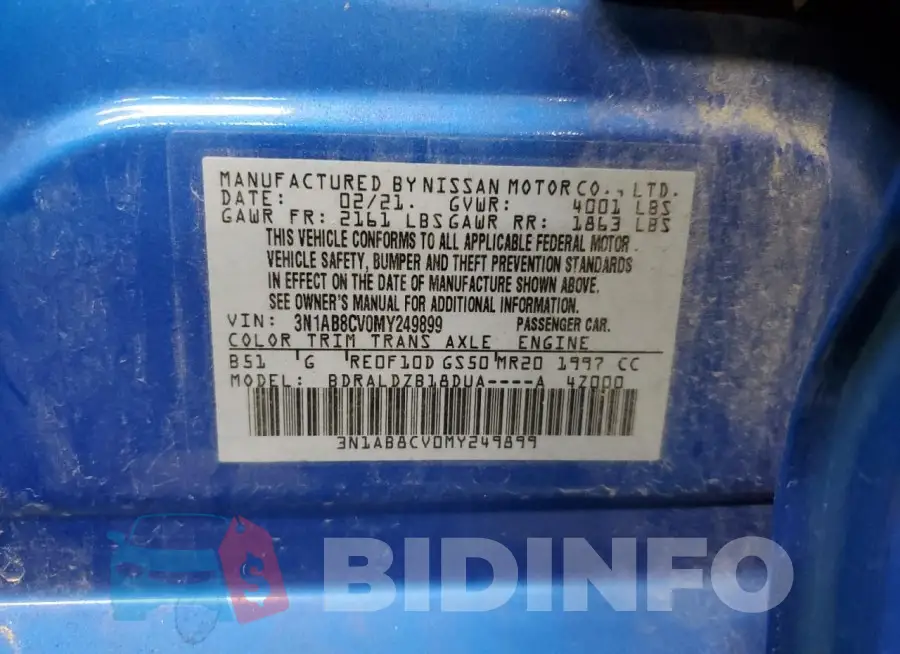3N1AB8CV0MY249899 Photo# 12