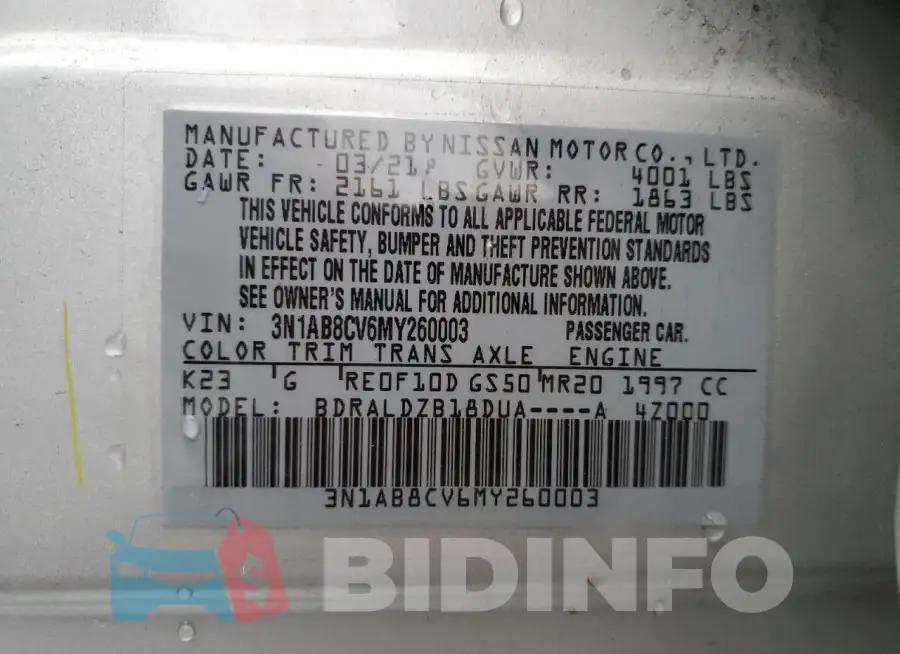 3N1AB8CV6MY260003 Photo# 12