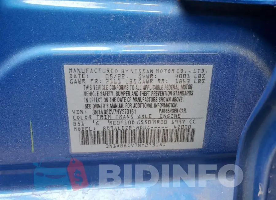 3N1AB8CV7NY273151 Photo# 12