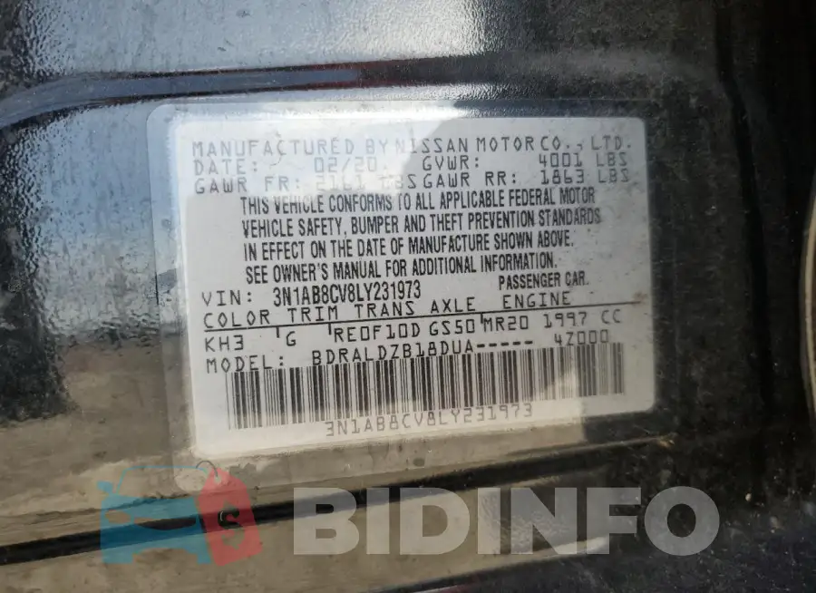 3N1AB8CV8LY231973 Photo# 12