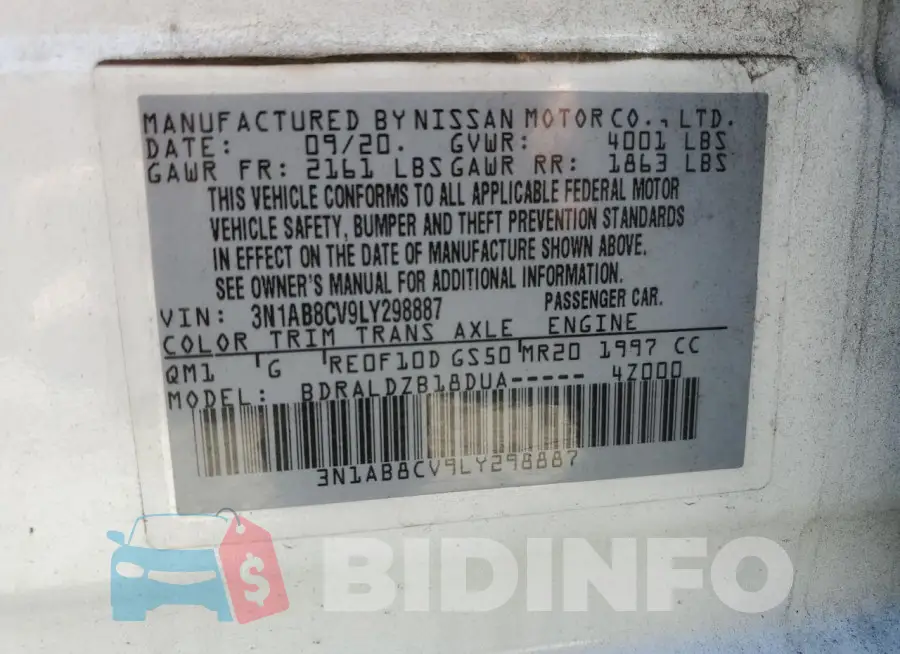 3N1AB8CV9LY298887 Photo# 12