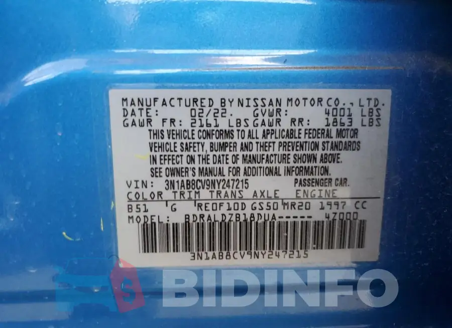 3N1AB8CV9NY247215 Photo# 12