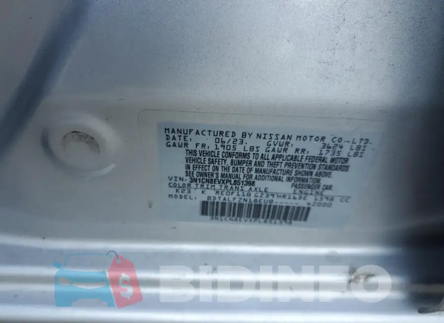 3N1CN8EVXPL851398 Photo# 12
