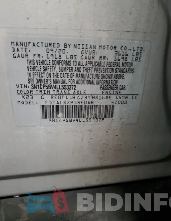 3N1CP5BV4LL553372 Photo# 13