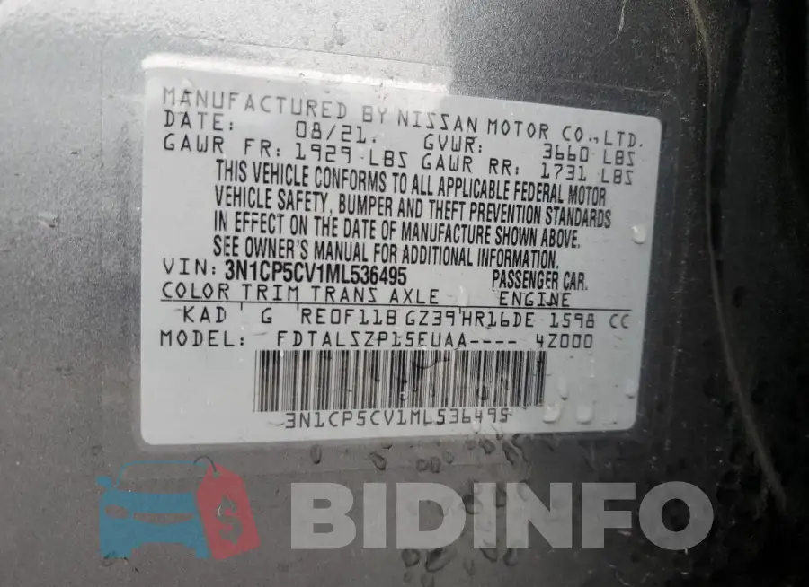 3N1CP5CV1ML536495 Photo# 12