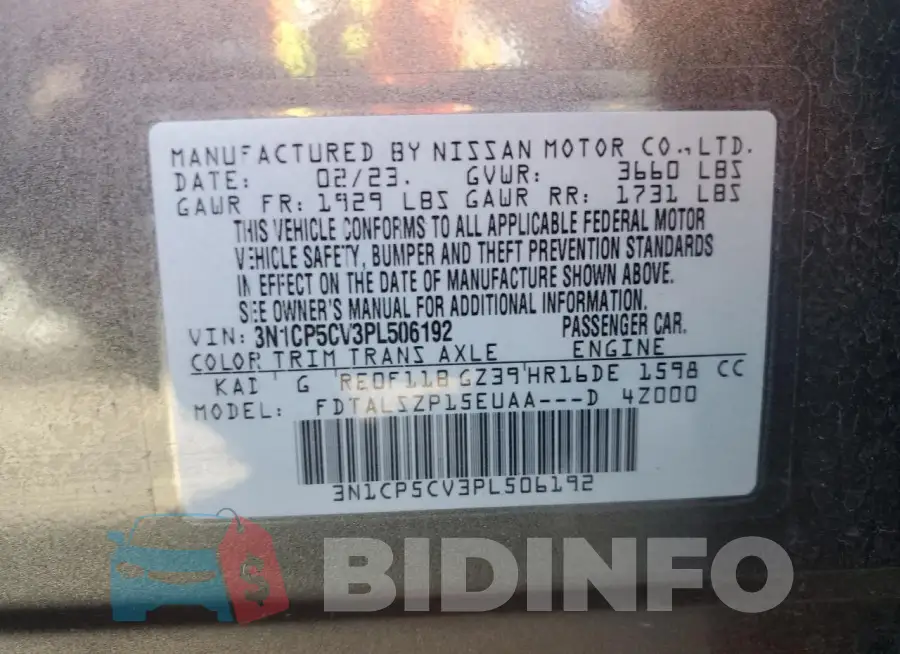 3N1CP5CV3PL506192 Photo# 13
