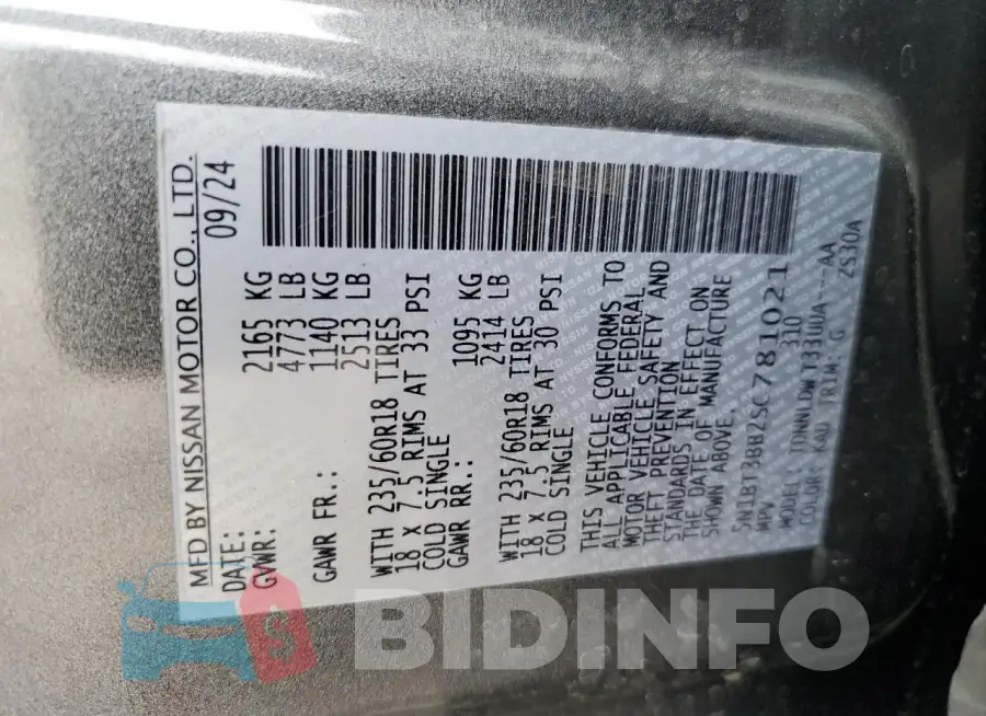 5N1BT3BB2SC781021 Photo# 13