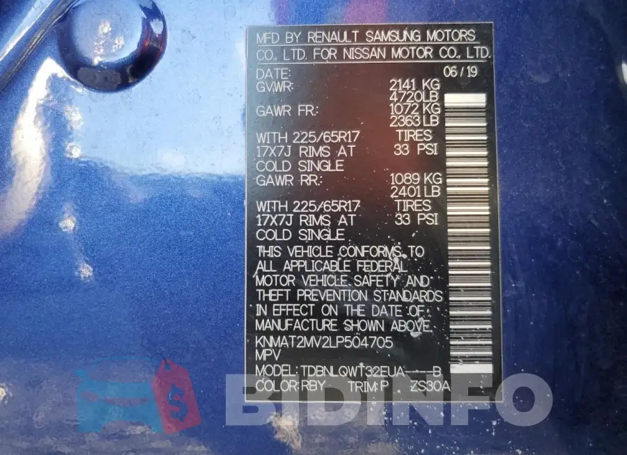 KNMAT2MV2LP504705 Photo# 13