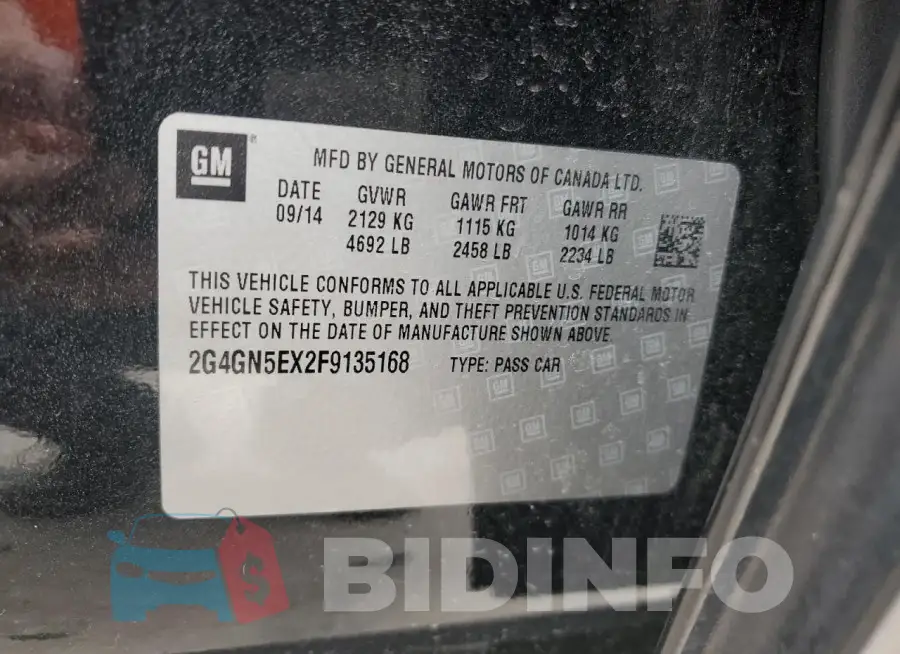 2G4GN5EX2F9135168 Photo# 13