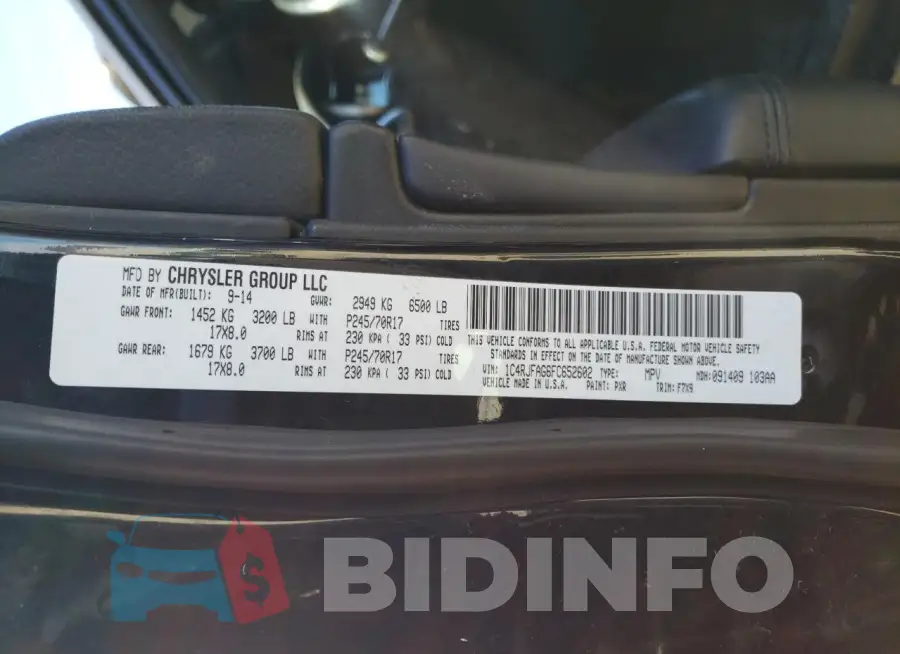 1C4RJFAG6FC652602 Photo# 13