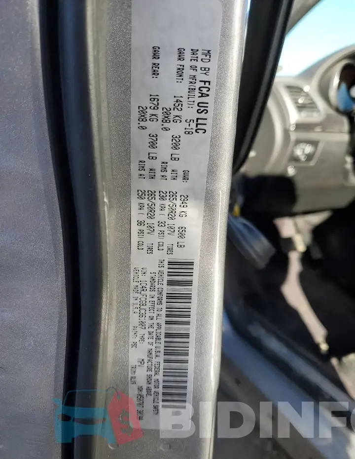 1C4RJFCG8JC361007 Photo# 14