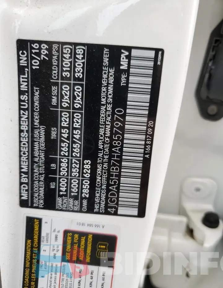 4JGDA5HB7HA857970 Photo# 14