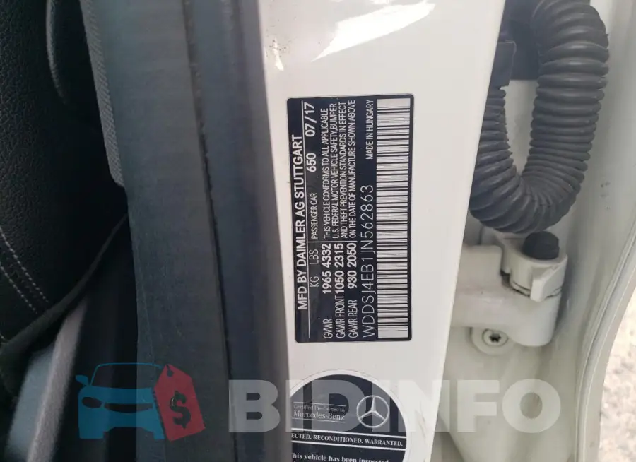 WDDSJ4EB1JN562863 Photo# 12