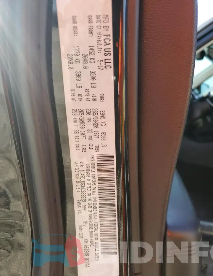 1C4RDJDG3HC896829 Photo# 14