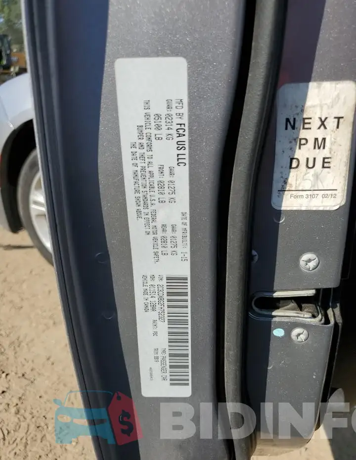 2C3CDXBG2FH752327 Photo# 12