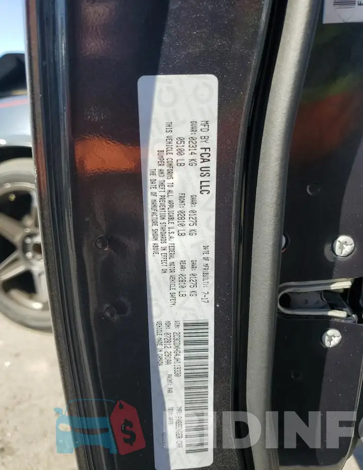 2C3CDXHG4JH119330 Photo# 12