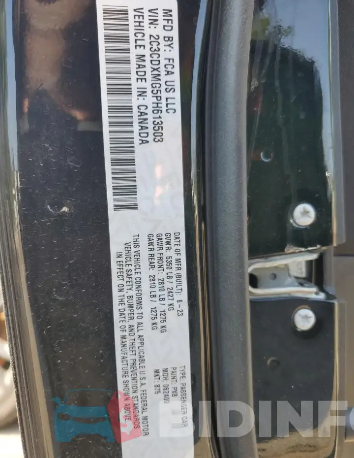 2C3CDXMG5PH613503 Photo# 12