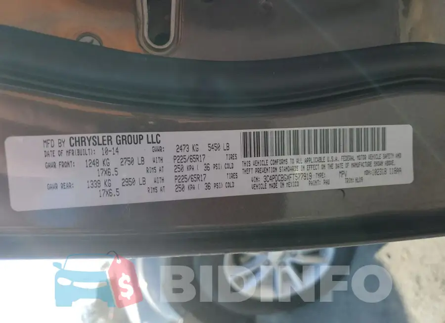 3C4PDCBGXFT577919 Photo# 13