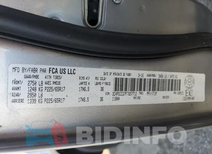 3C4PDCCG7FT657712 Photo# 13