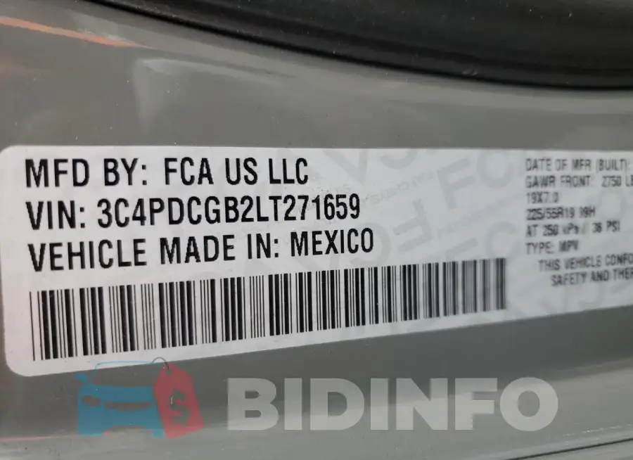 3C4PDCGB2LT271659 Photo# 13