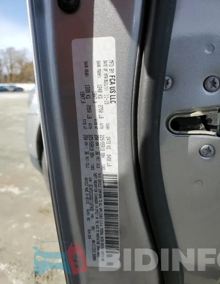 3C4PDCGG6GT167032 Photo# 13