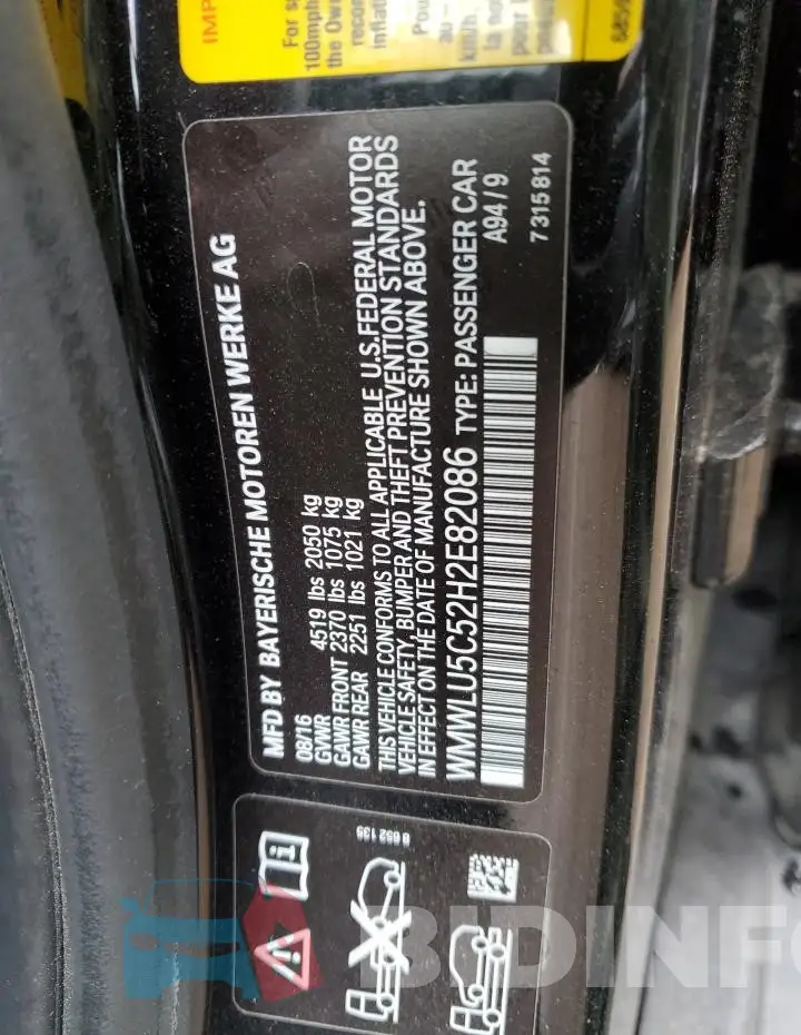 WMWLU5C52H2E82086 Photo# 12